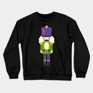 Green and purple nutcracker Crewneck Sweatshirt